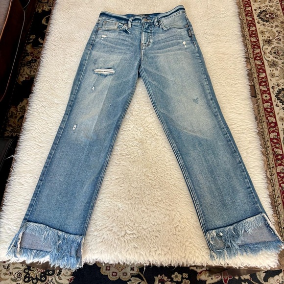 Silver Ankle Straight Distressed Jeans size W24 L27 - Picture 2 of 13